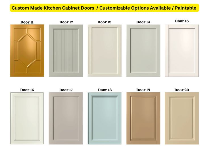 the different types of kitchen cabinets and doors