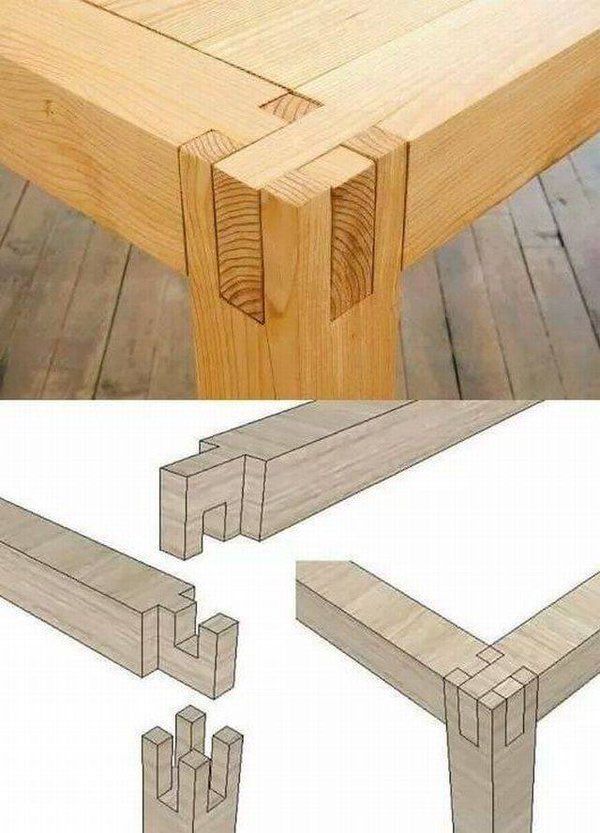 the instructions to make a bench out of wood