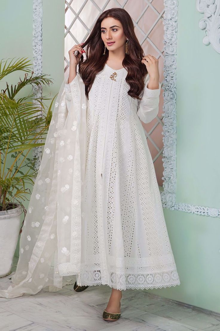 Aisha Imran. Scarlet sage Off-white Dabka Dupatta, Designer White Sharara With Sheer Dupatta, Anarkali Style Dupatta With Cutwork For Eid, Anarkali Cutwork Lawn Suit For Wedding, Traditional Lawn Suit With Cutwork For Wedding, Unstitched Wedding Lawn Suit With Cutwork, Elegant Salwar Kameez With Cutwork For Festivals, Elegant Salwar Kameez With Cutwork For Festive Occasions, Elegant Festive Salwar Kameez With Cutwork