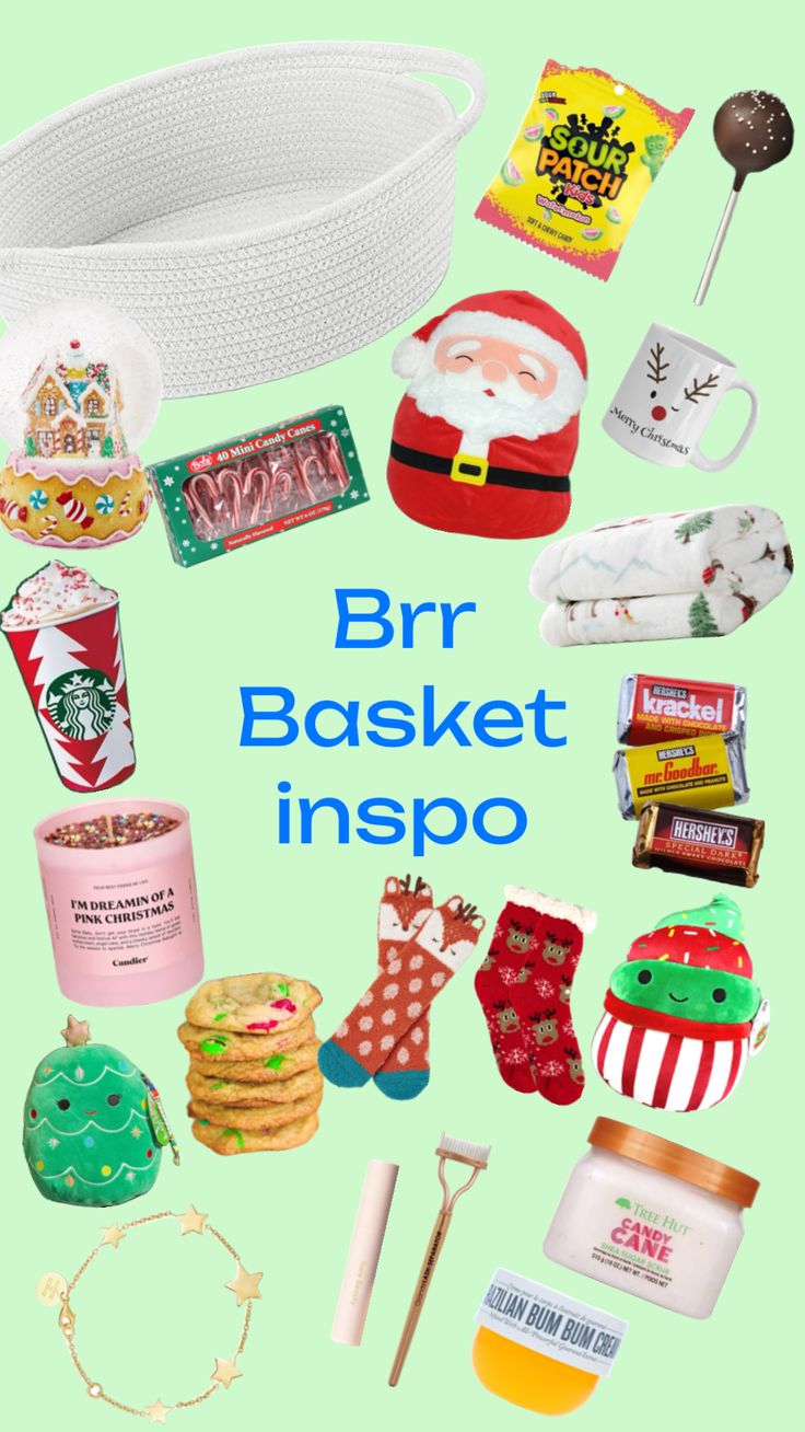 a poster with the words bbr basket inspo on it