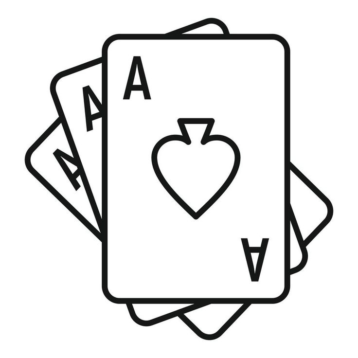 three playing cards with hearts and arrows in the middle, on top of each other