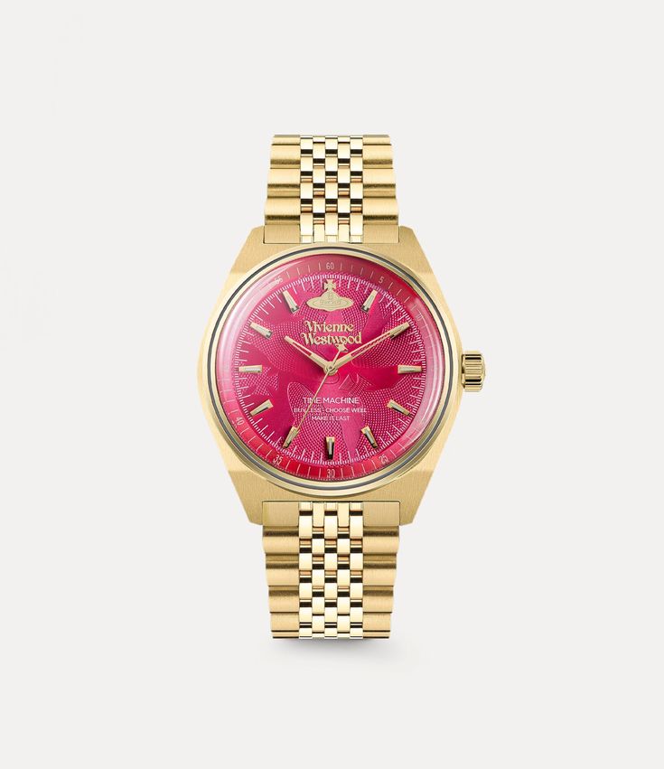 Lady Sydenham Watch in GOLD-PINK | Vivienne Westwood® Pink Watch, Classy Jewelry, Jewelry Essentials, Jewelry Lookbook, Into The Future, Girly Jewelry, The Lady, Jewelry Inspo, Dream Jewelry