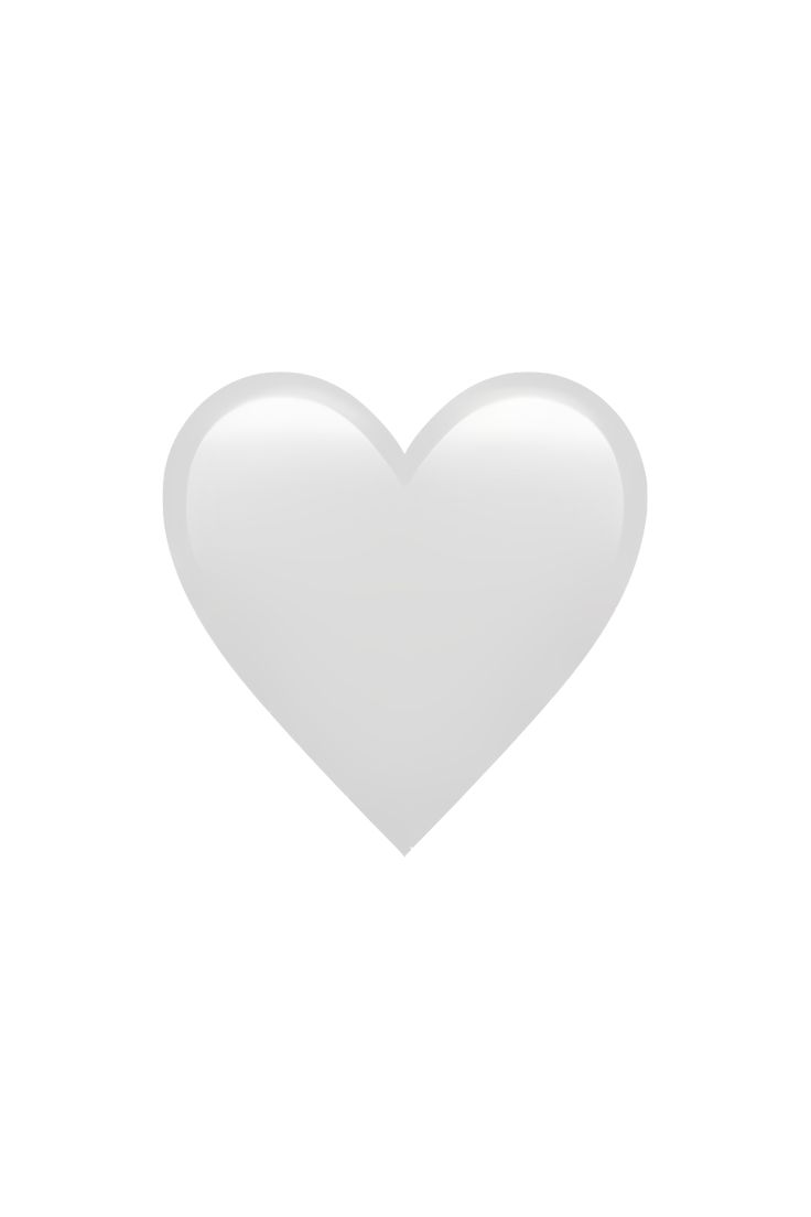 a white heart shaped object on a white background