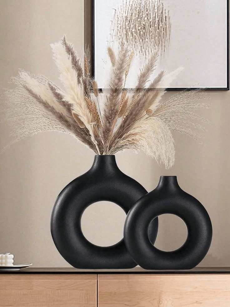 3pcs/Set Plastic Flower Vases, Black Faux Flower Vase, Decorative Vase, Dry Flower Holder, Fresh Flower Vase, Potted Plant Vase, Floor Vase, Book Vase, Living Room Decor, Bedroom Decor, Home Decor, Anti-Drop Vase, Artificial Flower Vase Black    PP     Home Decor, size features are:Bust: ,Length: ,Sleeve Length: Wedding Dinner Table, Style For Wedding, Autumn Living Room, Nordic Boho, Party Living Room, Plastic Vase, Vase Noir, Tafel Decor, Table Party