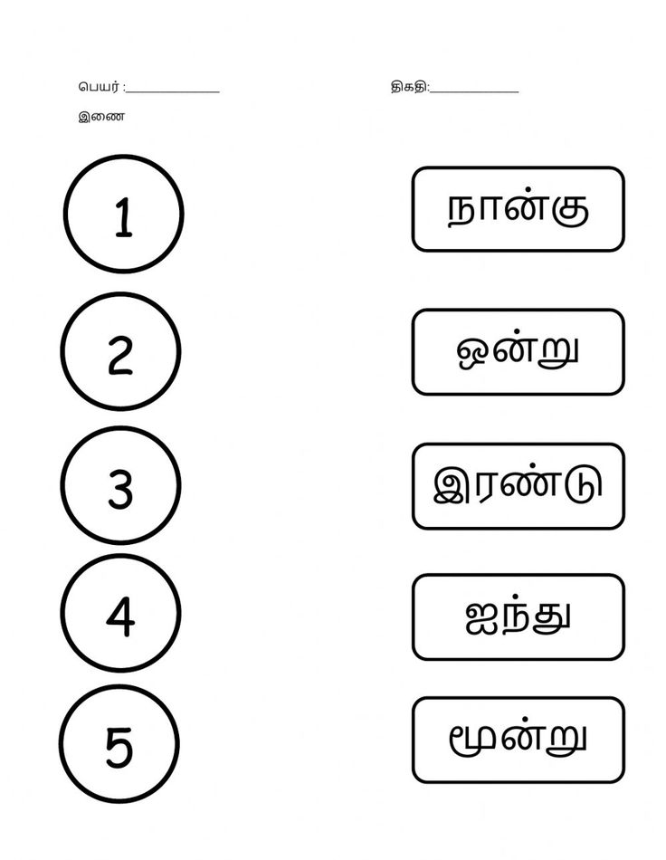 Number in tamil interactive worksheet for 1. You can do the exercises ...