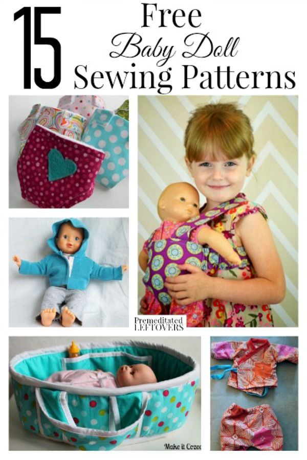 the 15 free baby doll sewing patterns