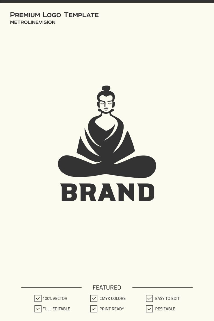 the logo for a company that sells products and is designed to look like a buddha