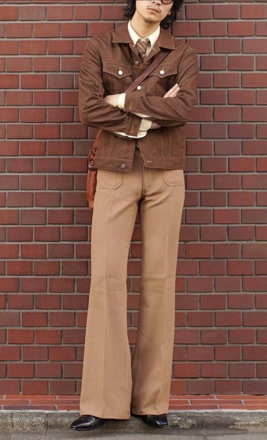 Casual 70s Outfits Men, Male Retro Fashion, 70s Mod Fashion, 70s Mens Suit, 1960s Male Fashion, Bellbottom Pants Outfits Men, 60s And 70s Fashion Men, 60s Outfits Men, Male 70s Fashion