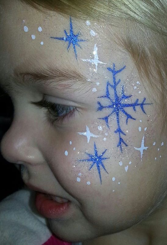 Frozen Face Paint, Elsa Face, Christmas Face Painting, Frozen Face, Cheek Art, Face Painting Easy, Winter Face, Kids Face Paint, Balloon Twisting