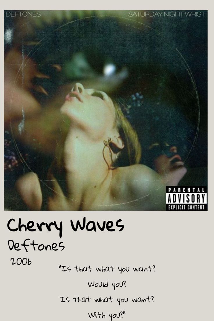 the cover art for cherry waves'album, dettonee is that what you want?