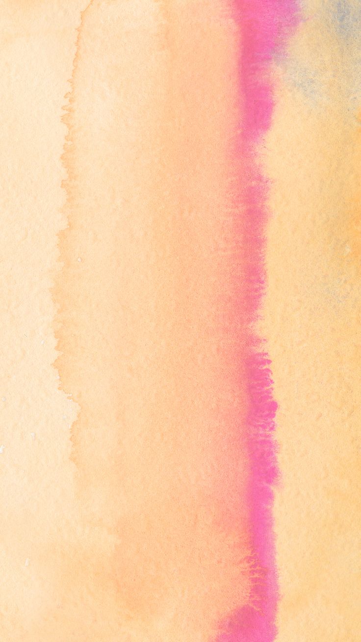 an orange, pink and yellow background with some watercolor stains on the bottom right corner