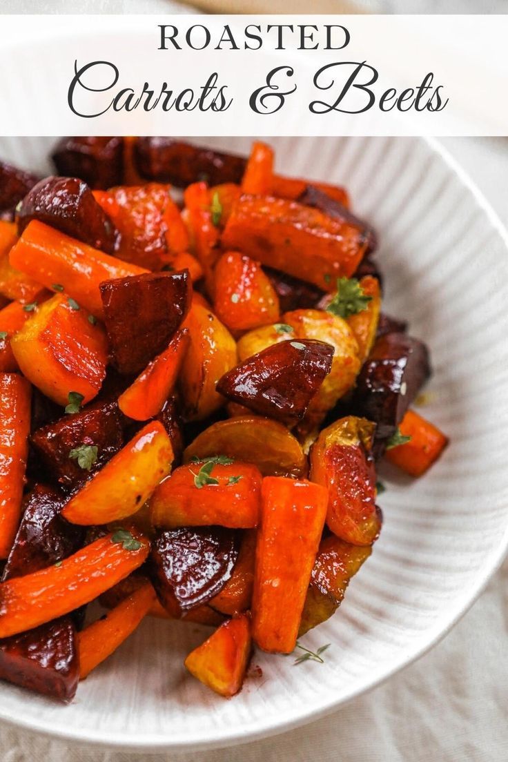 Roasted Carrots and Beets are a colorful way to have a delicious side dish that’s nutritious and full of flavor! This colorful recipe will be a dinnertime hit whether you’re making it for your family or for a holiday gathering! To find this recipe for carrots and beets roasted visit Sugar Maple Farmhouse. Roasted Carrots And Beets, Carrot Side Dish, Carrots And Beets, Roasted Beets Recipe, Foods Around The World, Roasted Beets And Carrots, Cultural Foods, Veggie Side Dish Recipes, Honey Roasted Carrots