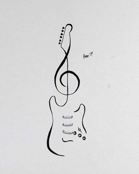 Unique guitars Music Guitar Tattoo, Guitar Tattoo Design, Tattoo Music, Music Note Tattoo, Music Tattoo Designs, Guitar Tattoo, Note Tattoo, Music Tattoo, Music Tattoos