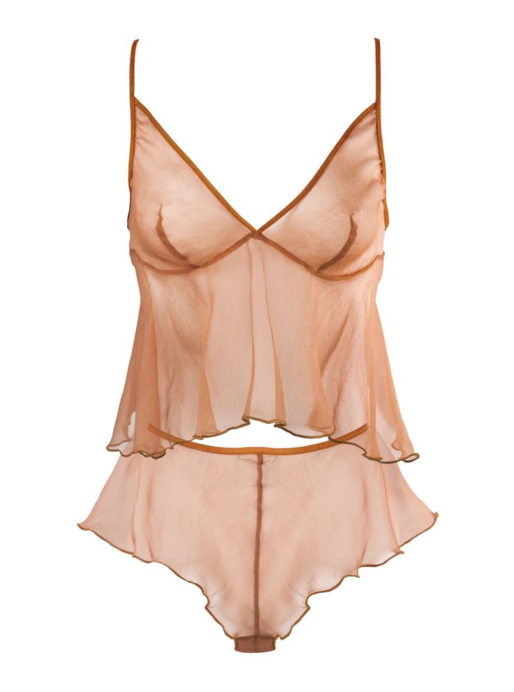 Folie Silk Set - Caramel – Lorette Lingerie Moda Academia, Silk Sleepwear, Silk Set, Sleepwear Sets, Silk Chiffon, Fashion Inspo Outfits, Athleisure, Toronto, Caramel