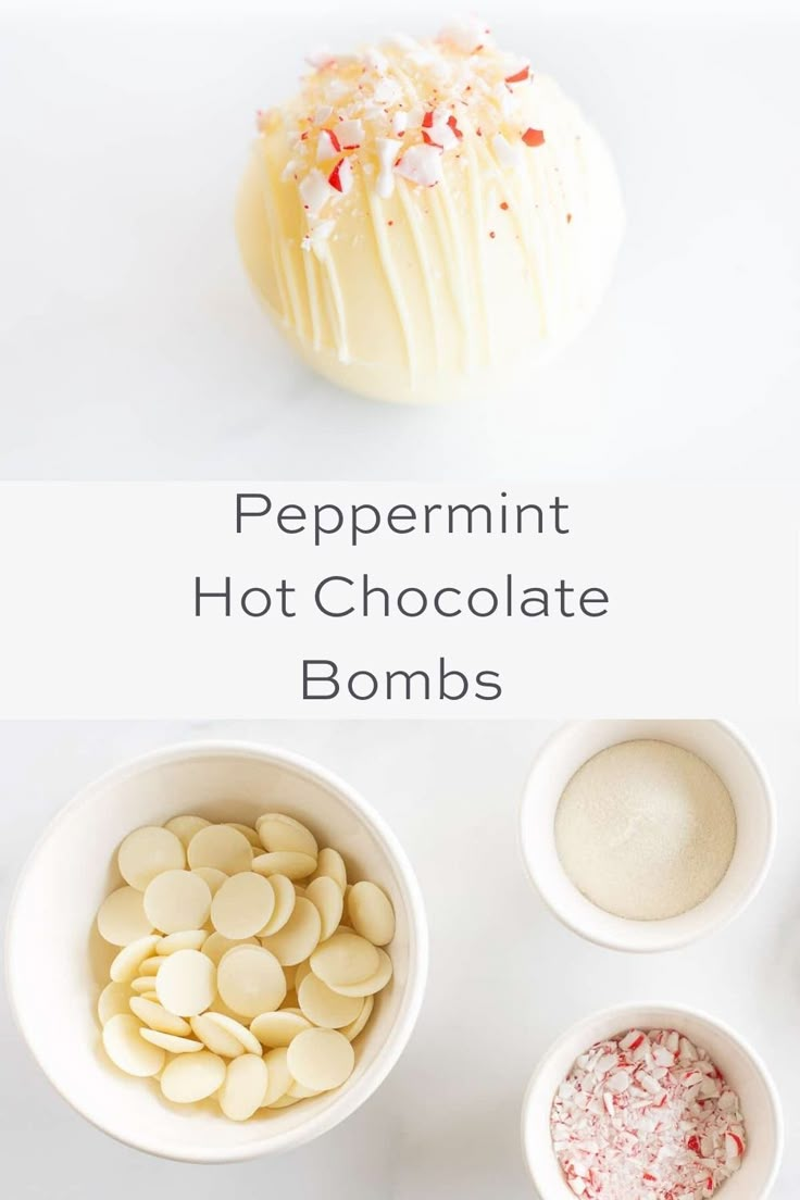 Crushed Peppermint, Diy Hot Chocolate, Hot Chocolate Bomb, Hot Cocoa Mix, Hot Chocolate Gifts, Julie Blanner, Peppermint Hot Chocolate, Bombe Recipe, Christmas Hot Chocolate