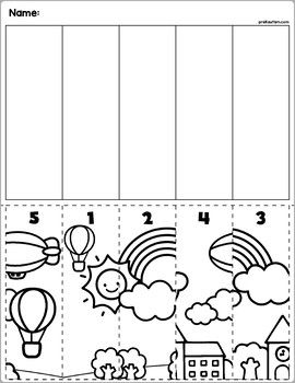 a printable worksheet for children to learn how to draw an air balloon