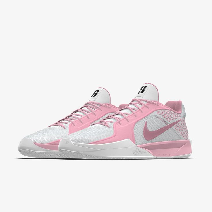 the nike zoom low in white and pink