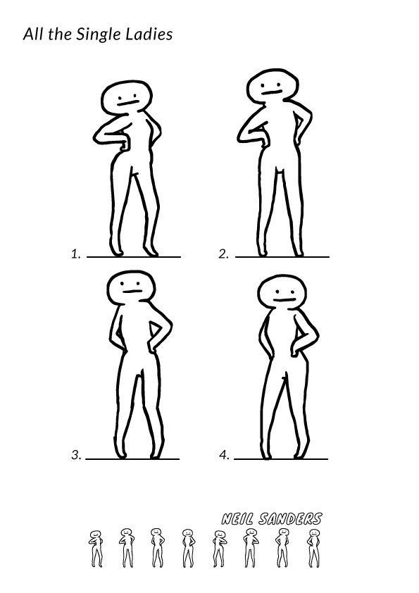 the instructions for how to draw people in different poses, from one person to another