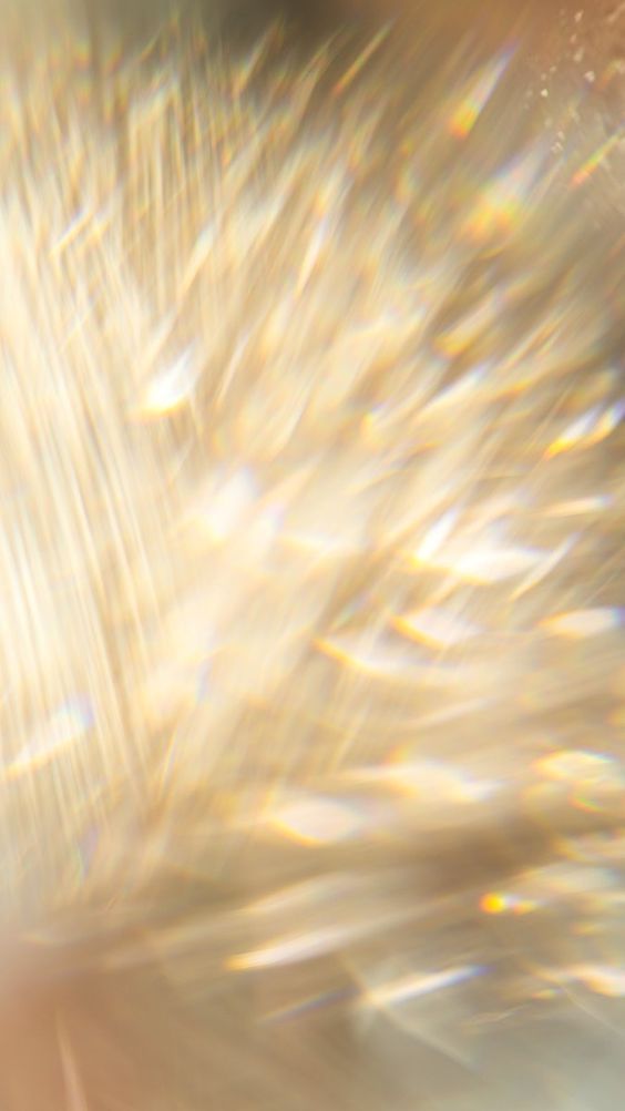 an abstract image of white and yellow light coming from the top of a tree branch