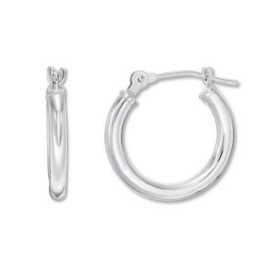 A smooth finish imbues timeless appeal to these 14K white gold hoop earrings for her. The earrings secure with snap-lock backs. Jewelry Hoop Earrings, Unique Christmas Gift Ideas, String Earrings, White Gold Hoop Earrings, White Gold Hoops, Jared The Galleria Of Jewelry, Snap Lock, Unique Christmas Gift, Christmas Gift Jewelry