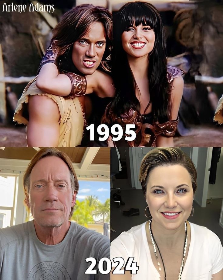 three different pictures of the same man and woman in their 20s's, from left to right