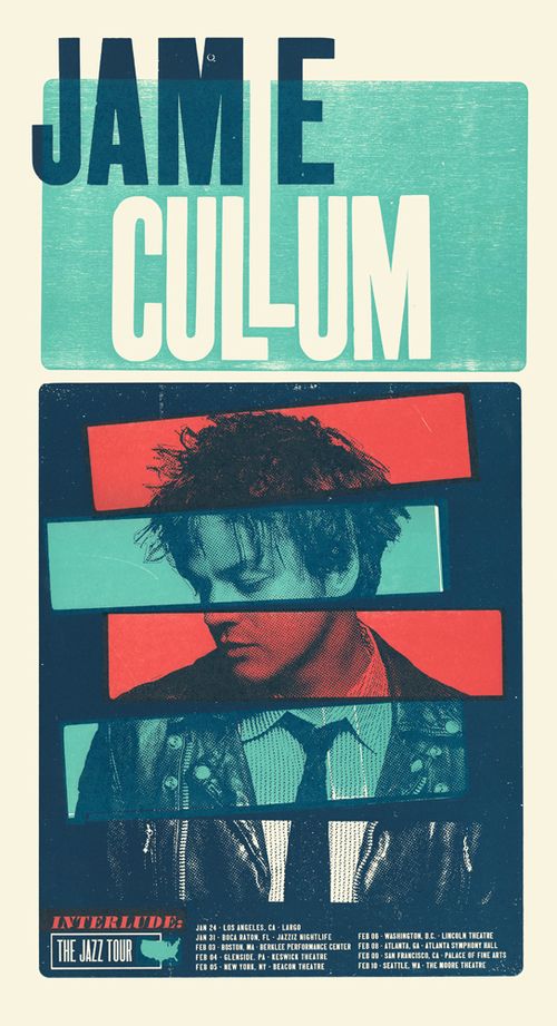 a poster for the james culm show