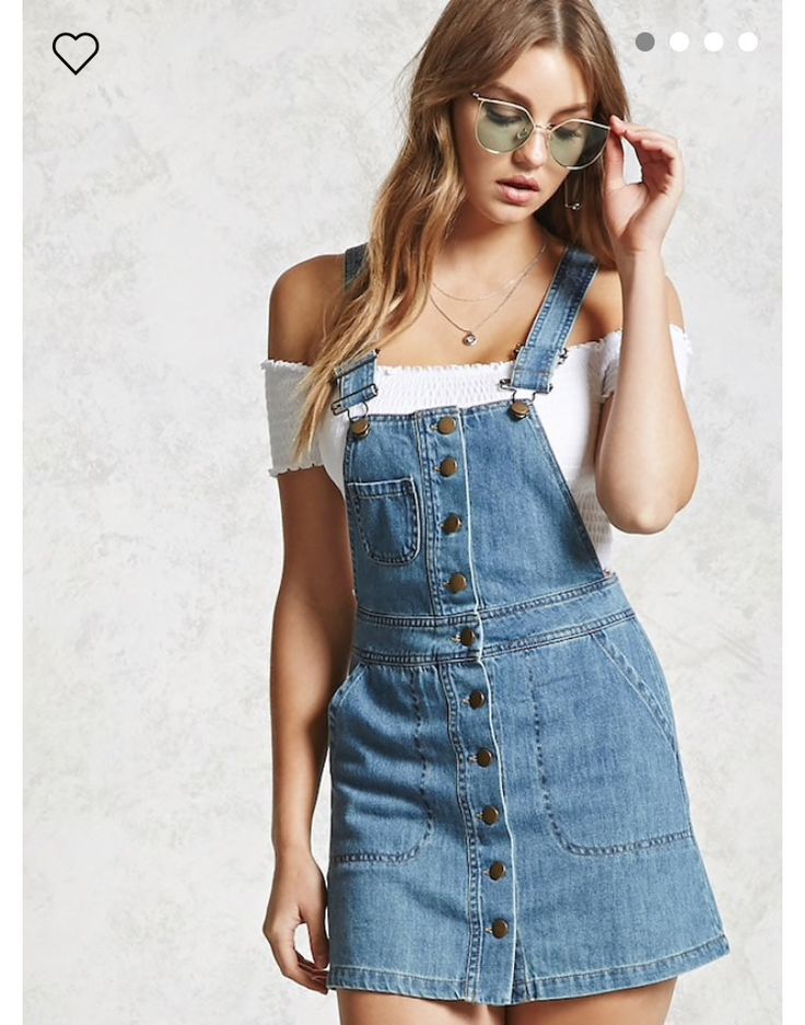 Denim Dress Ideas, Jean Overall Dress, Cool Women, Denim Overall Dress, Great Fashion, Trending Fashion Outfits, Teenager Outfits, Looks Chic, Overall Dress