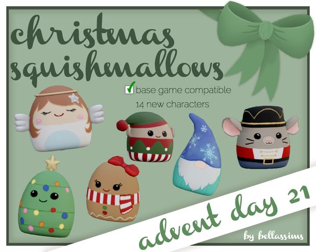 the christmas squishmalows are available for purchase