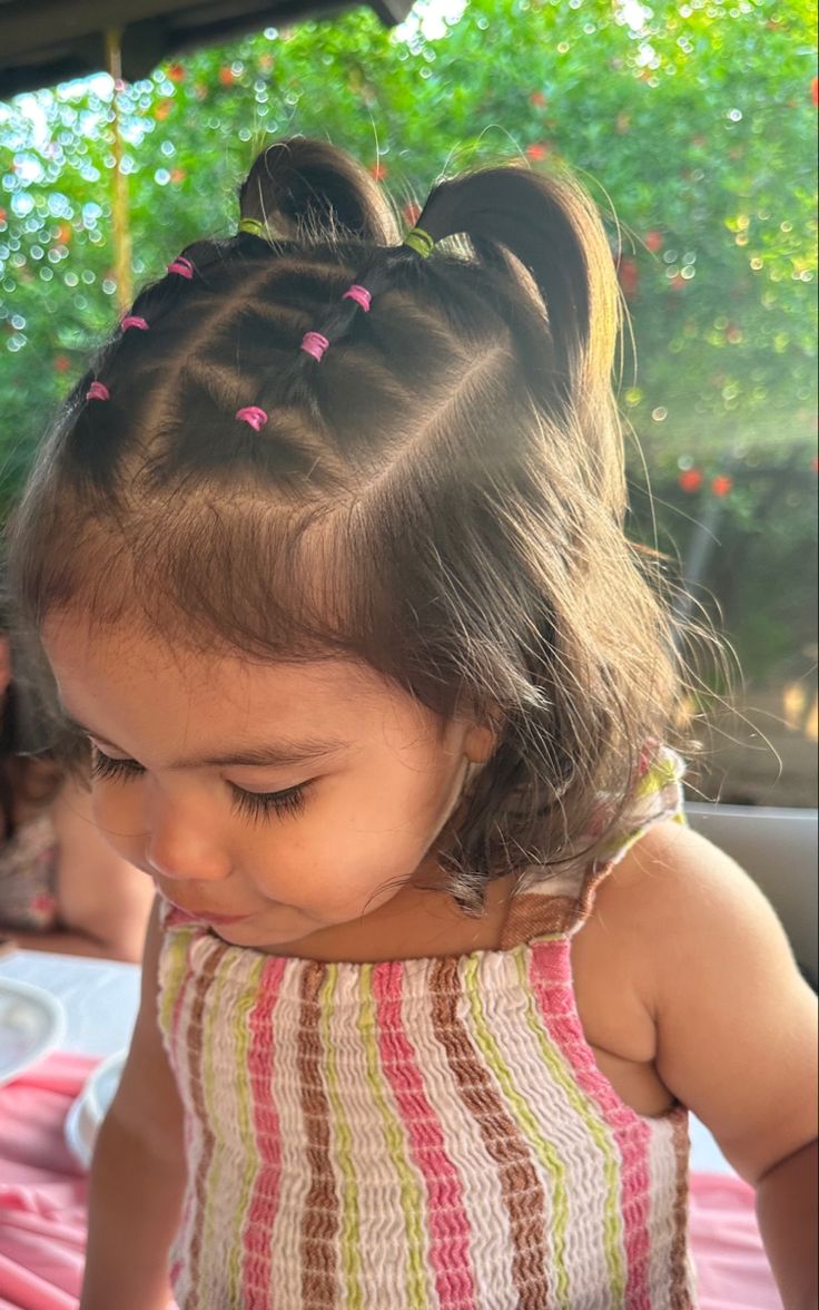 Short Hair Styles Little Kids, Baby Hairstyle Ideas, Toddler Hairstyles Girl Summer, Hairstyles For Curly Hair Toddler Girl, Cute Infant Hairstyles, Newborn Girl Hairstyles, 9 Month Old Hairstyles Baby Girl, Short Toddler Girl Hairstyles, Newborn Baby Hairstyles