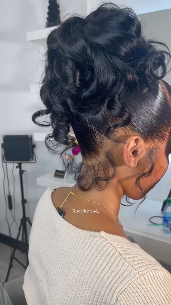 Dramatic Baby Hairs, Weave Ponytail Hairstyles, Sleek Ponytail Hairstyles, Birthday Hairstyles, Half Up Half Down Hairstyles, Baby Hairs, Hair Ponytail Styles, Hair Laid, Dope Hairstyles