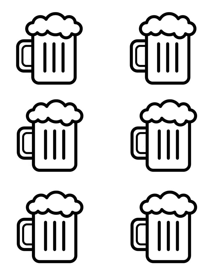 four mugs with different types of beer