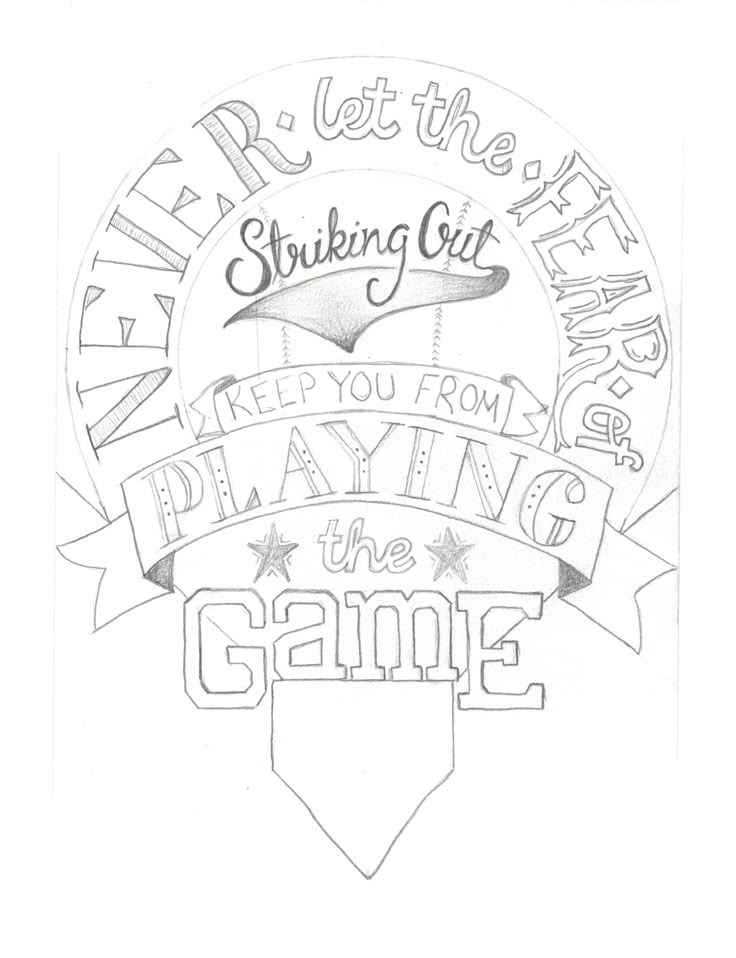 an image of a drawing with the words, let the silvering get playing the game