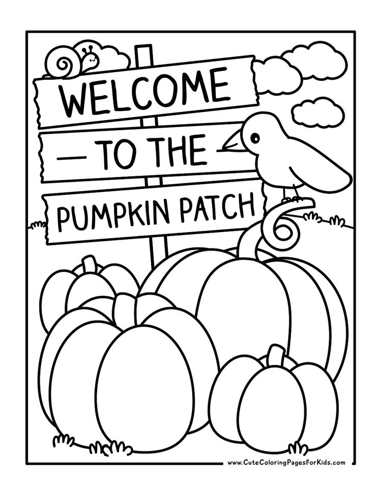 9 Pumpkin Coloring Pages (Free Printables) - Cute Coloring Pages For Kids Cute Pumpkin Coloring Pages, Fall Activity Pages Free Printable, Pumpkin Patch Coloring Page, Pumpkin Free Printables, Fall Coloring Sheets For Kids, Pumpkin Crafts For Preschoolers, Fall Coloring Sheets Free Printable, October Crafts For Kids, Fall Coloring Pages Free Printable