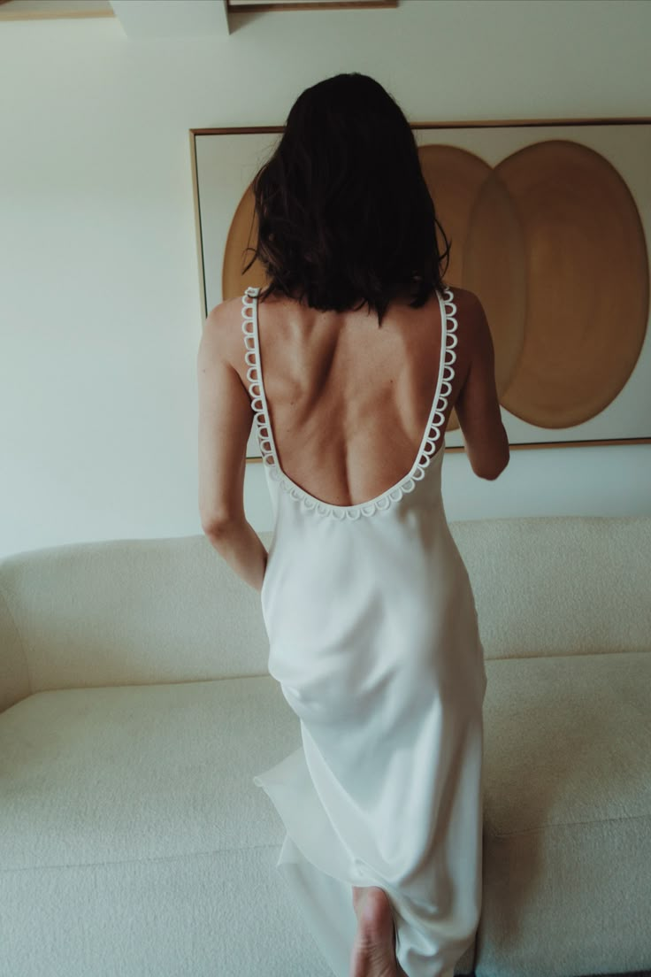 Backless Dress Lulus, Rehearsal Dress Lulus, Bare Back Dress Gowns, Whire Satin Dress, Simple Satin Wedding Dress Slip, Simple Low Back Dresses, Tight And Loose Wedding Dress, Accessories With Slip Dress, Wedding Dresses With Slip