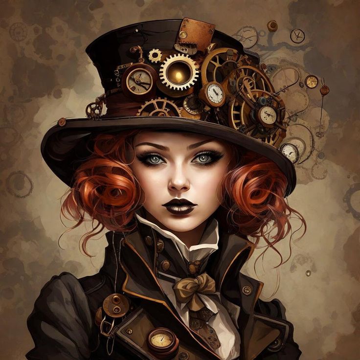 digital art that make think for awhile , this creation will make wonderful ending Steampunk Art Fantasy, Steampunk Photography, Steampunk Illustration, Steampunk Characters, Steampunk Artwork, Mode Steampunk, Art Steampunk, Steampunk Hat, Modern Fairytale