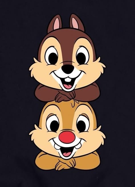 the chipmuns are stacked on top of each other with their faces drawn to look like they're laughing