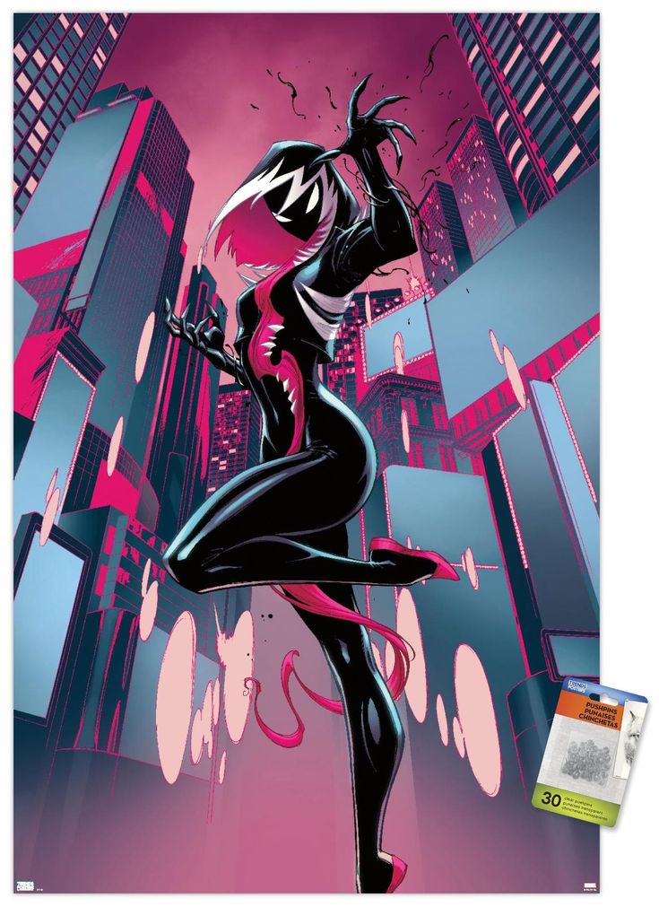 Marvel Comics - Ghost Spider Venom - Spider-Gwen #24 Poster in 2023 ...