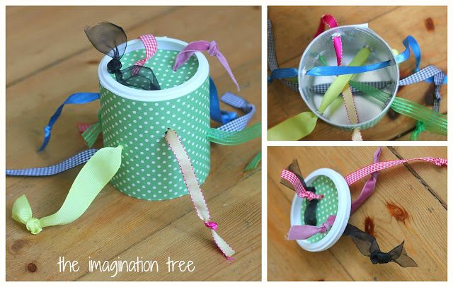 the instructions for how to make an origami cup with scissors and streamers