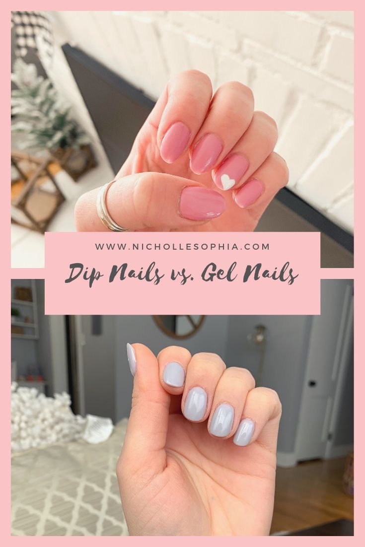 Dip Nails vs. Gel Nails Shellac Vs Dip, Powder Dipped Nail Colors, Dip Vs Shellac Nails, What Is Dip Powder Nails, Dip Or Gel Nails, Dip Nails Vs Acrylic, Best Dip Nails, Shellac Vs Gel Nails, Powder Dip Manicure Ideas