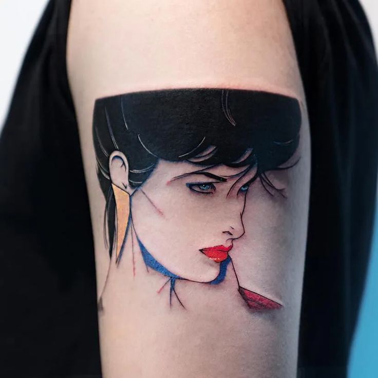 Marion Peck, Nagel Art, Tyler Spangler, Patrick Nagel, Portrait Face, Face Illustration, Badass Tattoos, Waves Tattoo, Book Tattoo