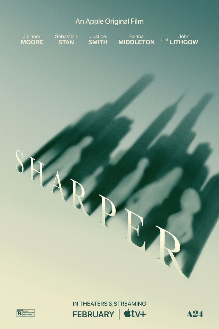 a movie poster for the film sharper