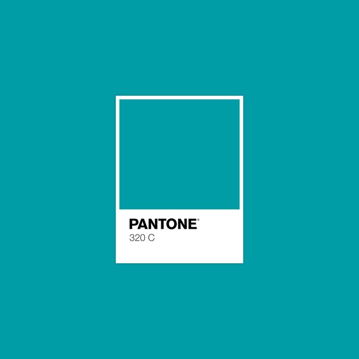 the pantone logo is shown in white on a teal blue background with an empty rectangle