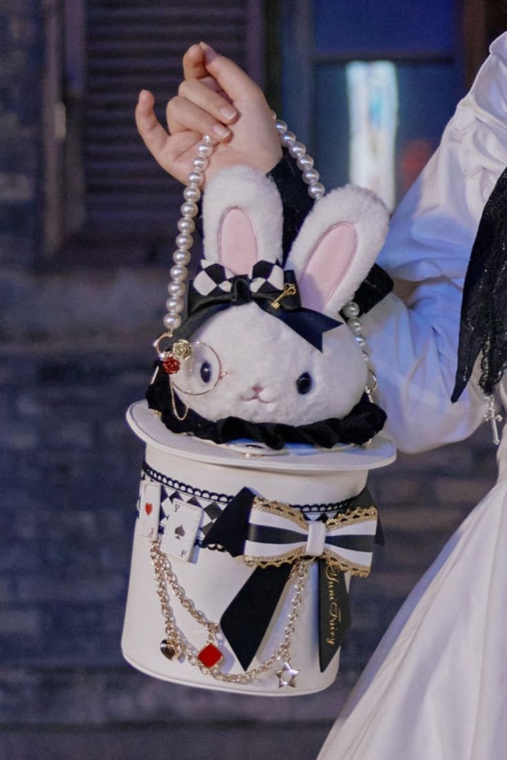 New Release:  【-Mr. Magic Bunny-】 Halloween Themed Lolita Bag

◆ Shopping Link >>> https://lolitawardrobe.com/mr-magic-bunny-halloween-themed-lolita-bag_p7607.html
◆ Limited Quantity!!! Magic Bunny, Bunny Halloween, Rabbit Clothes, Doll Design, Kawaii Bag, Kawaii Bags, Pretty Crafts, Rabbit Doll, Bunny Bags