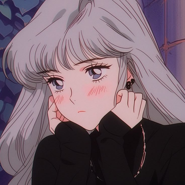 Anime girl, anime girl icon, Aesthetic icon, Aesthetic girl icon, 8k, 4k, high quality icon, gothic girl icon, 90s anime, retro anime 80s Anime Aesthetic, Old Anime Style, Aesthetic Characters, Cool Character Design, Mood Art, 80s Anime, Anime Retro, Cute Anime Profile, Whatsapp Profile