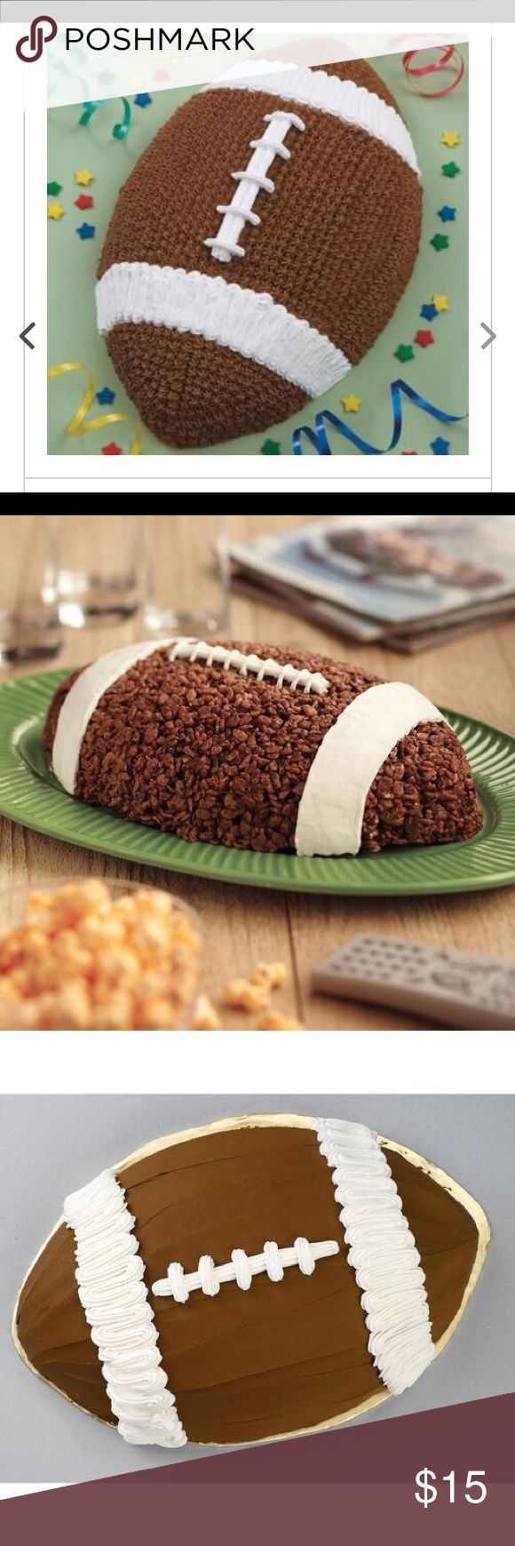 a cake that looks like a football on a plate