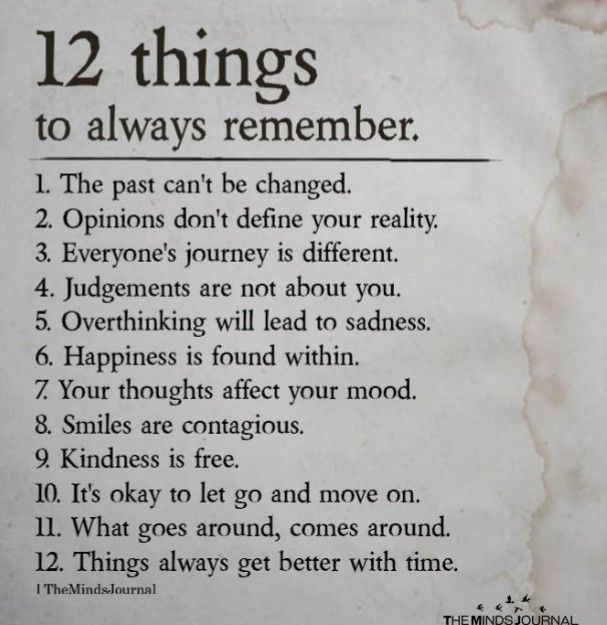 a sign that is on the side of a wall saying 12 things to always remember