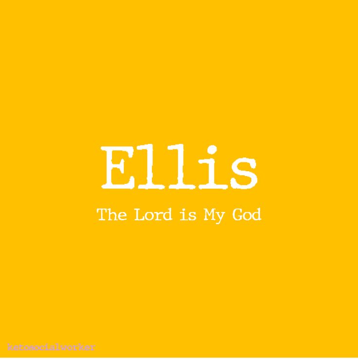 an orange background with the words elis on it and white lettering that reads, the lord is my god