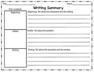 writing worksheet for students