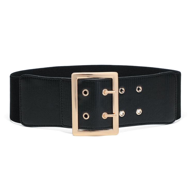 PRICES MAY VARY. Exclusive Design: This wide belt embodies a minimalist and contemporary design, adorned with an gold oblong buckle and finished with leather accents for a timeless appeal. Premium Material: The wide belts for women is crafted from high stretch strap and PU leather, complemented by a metal clasp. Perfect thickness is durable and long lasting, giving you a cinch corseted look without sacrificing comfort. Comprehensive Sizing Options: S: Fit Waist 25"-28", M: Fit Waist 29"-32", L: Belts For Women Dresses, Womens Dress Belts, Wide Belts For Women, Stretch Strap, Wide Belts, Long Cardigans, Belt For Women, Stretch Belt, Skirt And Blouse