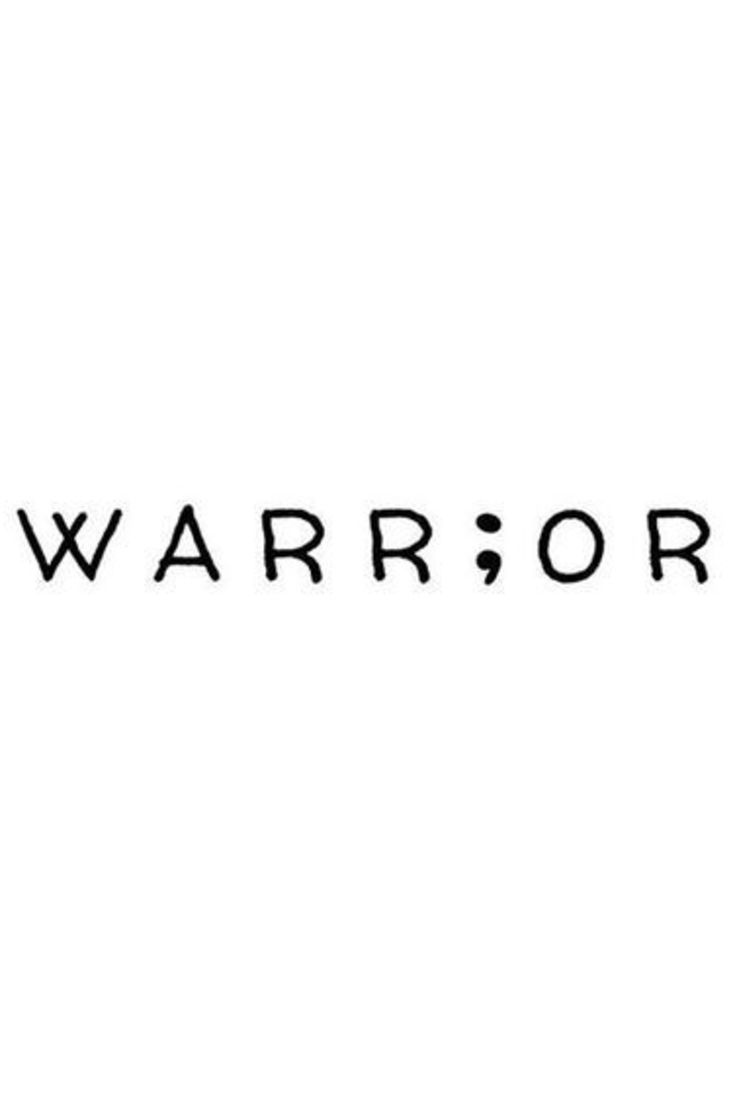 the word warrior written in black ink on a white background